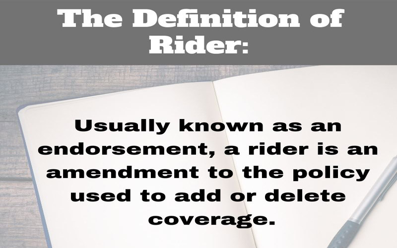 homeowners insurance rider or endorsment